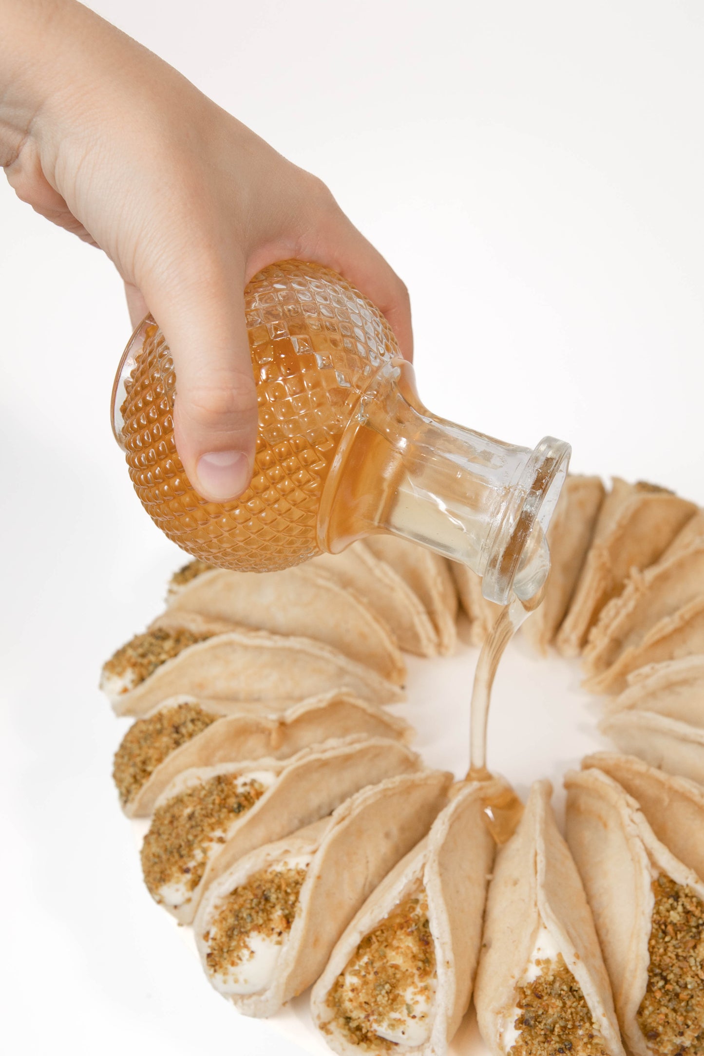 Qatayef con miel árabe